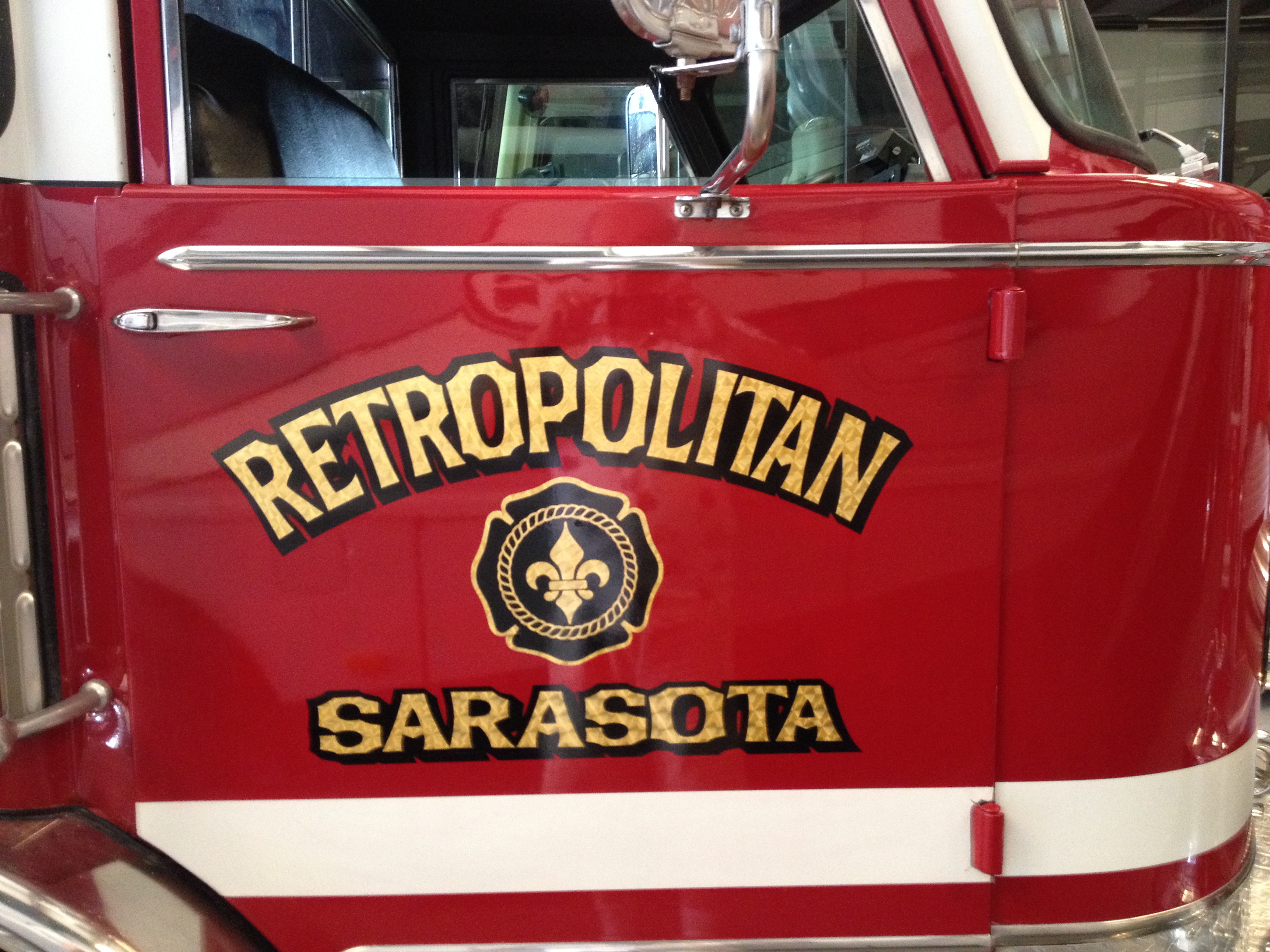 In the 70s and 80s Sarasota County FD assumed several smaller departments.  The department was branded as Metropolitan Sarasota FD, or just METRO.   My friend Tom Hutton in New York had a collection of ambulances he called Retro Ambulance.  In my mind, Metro and Retro merged.